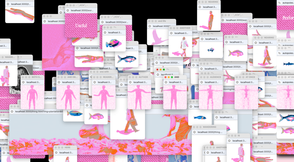 screen grab of a browser performance by Chia Amisola