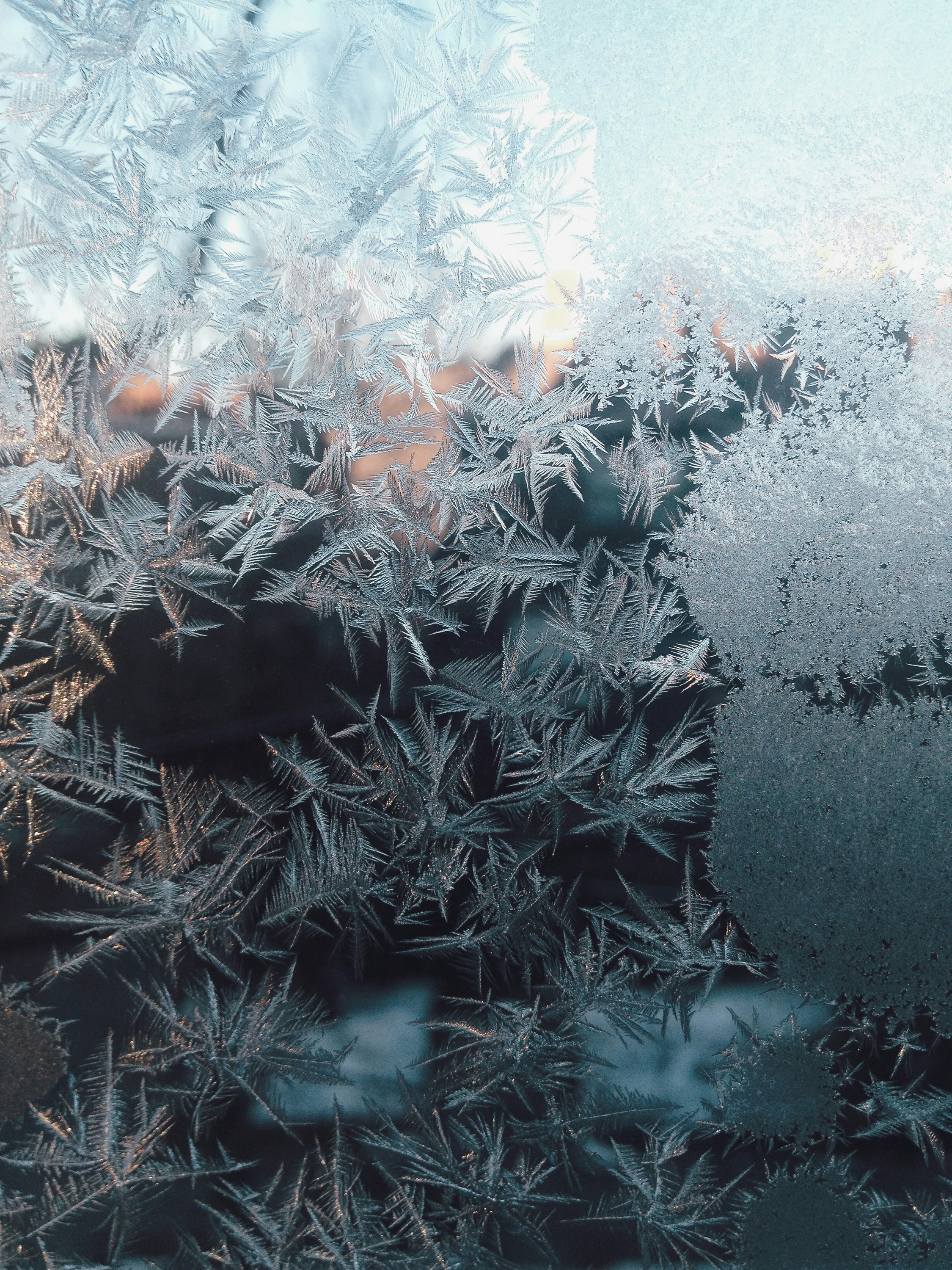 frost on window pane